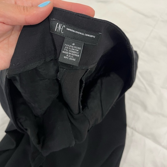 INC International Concepts • Women’s Black Wide Leg Trousers Pants Size 4 EUC - Picture 8 of 8